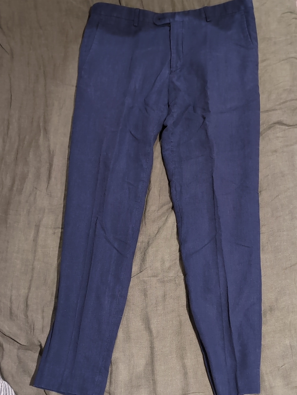 Men's Navy Dress Pants — Modern Slim Fit